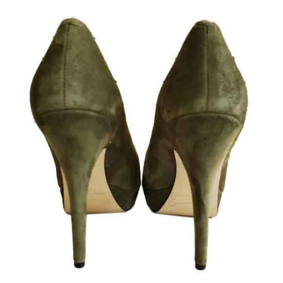 Enzo Angiolini Suede Peep Toe Stiletto Platform - Picture 5 of 11